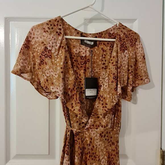 Reformation Harwood Dress GOA Size Small NWT - Picture 2 of 11